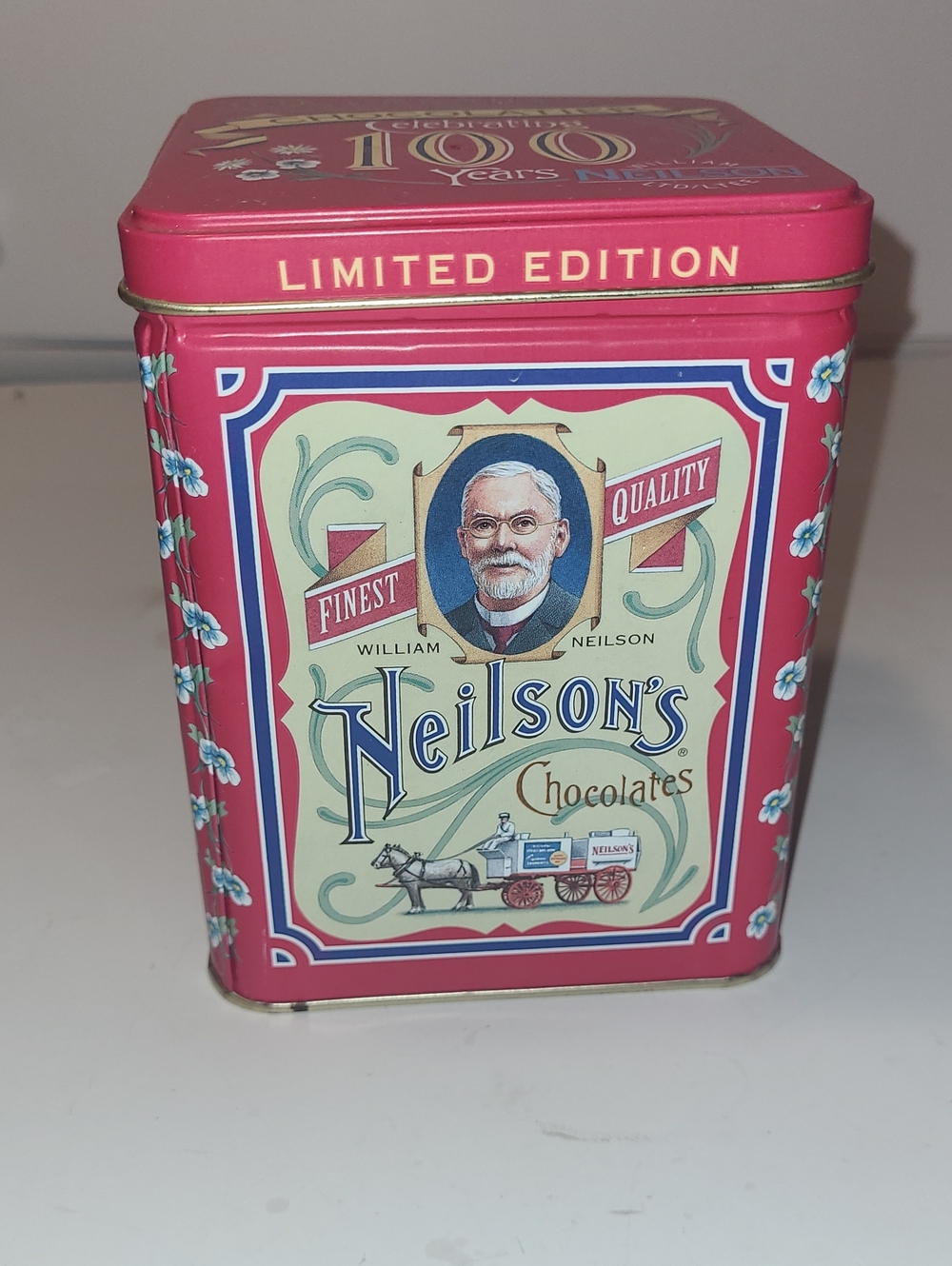 Limited Edition Pink Chocolate Tin - Decorative Storage